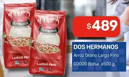 Nini Mayorista Dos hermanos arroz grano largo fino 00000 bolsa oferta