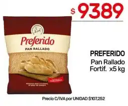 Nini Mayorista Preferido pan rallado fortif. oferta