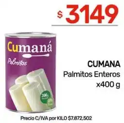 Nini Mayorista Cumana palmitos enteros oferta
