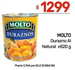 Nini Mayorista Molto durazno al natural oferta
