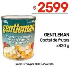 Nini Mayorista Gentleman coctel de frutas oferta