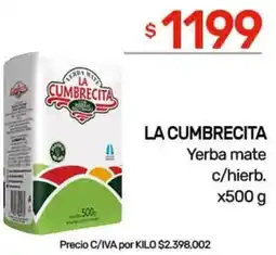 Nini Mayorista La cumbrecita yerba mate c/hierb. oferta