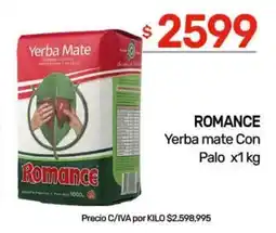 Nini Mayorista Romance yerba mate con palo oferta