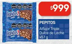 Nini Mayorista Pepitos alfajor triple dulce de leche oferta