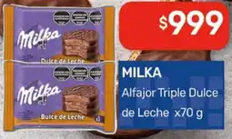 Nini Mayorista Milka alfajor triple dulce de leche oferta