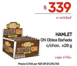 Nini Mayorista Hamlet on oblea bañada c/choc. oferta