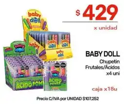Nini Mayorista Baby doll chupetin frutales/ácidos oferta