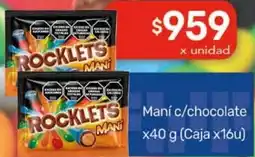 Nini Mayorista Rocklets maní c/chocolate oferta