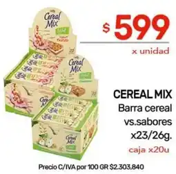 Nini Mayorista CEREAL MIX Barra cereal vs.sabores oferta