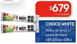Nini Mayorista Choco white oblea de arroz c/ pasta de maní oferta