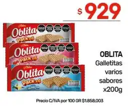 Nini Mayorista Oblita galletitas varios sabores oferta