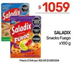 Nini Mayorista Saladix snacks fuego oferta