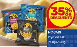 Nini Mayorista Mc cain papas retail oferta