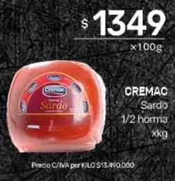 Nini Mayorista Cremac sardo 1/2 horma oferta
