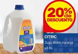 Nini Mayorista Citric jugo bidón naranja oferta