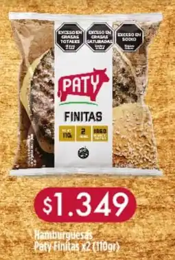 Nini Mayorista Paty finitas hamburguesas oferta