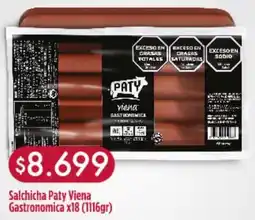 Nini Mayorista Paty viena salchicha gastronomica oferta