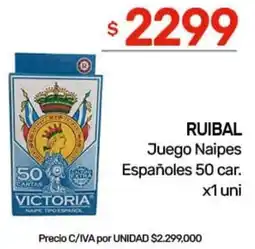 Nini Mayorista Ruibal juego naipes españoles oferta