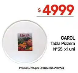 Nini Mayorista Carol tabla pizzera n°35 oferta