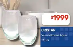 Nini Mayorista Cristar vaso mikonos agua oferta