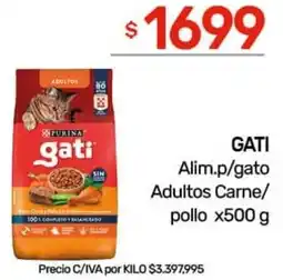 Nini Mayorista Gati alim.p/gato adultos carne/ pollo oferta