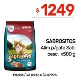 Nini Mayorista Sabrositos alim.p/gato sab. pesc. oferta