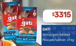 Nini Mayorista Gati alim.p/gato adultos pescado/salmón oferta