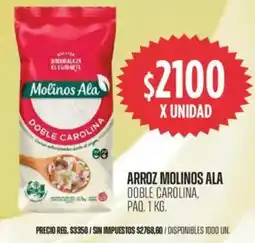 Supermercados Vea Molinos ala arroz doble carolina, paq. oferta