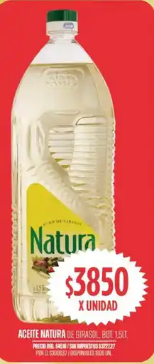 Supermercados Vea Natura aceite de girasol oferta