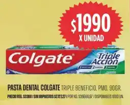 Supermercados Vea Colgate pasta dental triple beneficio oferta