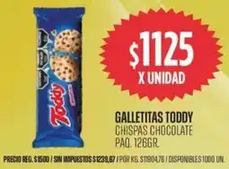 Supermercados Vea Toddy galletitas chispas chocolate oferta