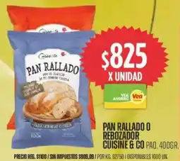 Supermercados Vea Cuisine & co pan rallado o rebozador paq. oferta