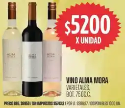 Supermercados Vea Vino alma mora varietales, bot. oferta