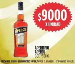 Supermercados Vea Aperol aperitivo bot. oferta