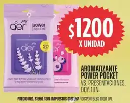 Supermercados Vea Aromatizante power pocket vs. presentaciones, doy. oferta