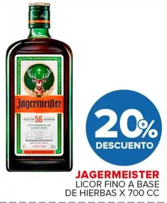 Carrefour Maxi Jagermeister licor fino a base de hierbas oferta