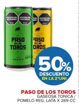 Carrefour Maxi Paso de los toros gaseosa tonica / pomelo reg. lata oferta