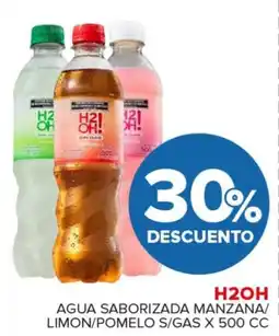 Carrefour Maxi H2oh agua saborizada manzana/ | limon/pomelo s/gas oferta
