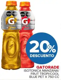 Carrefour Maxi Gatorade isotonica manzana/ frut tropi/cool blue pet oferta