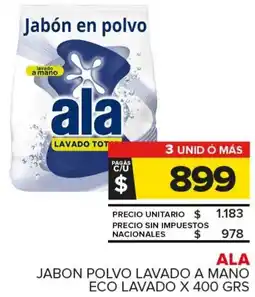 Carrefour Maxi Ala jabon polvo lavado a mano eco lavado oferta