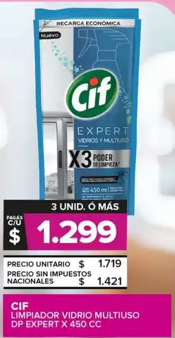 Carrefour Maxi Cif limpiador vidrio multiuso dp expert oferta