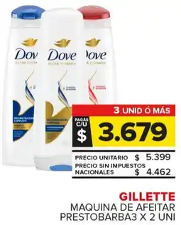 Carrefour Maxi Gillette maquina de afeitar prestobarba3 oferta