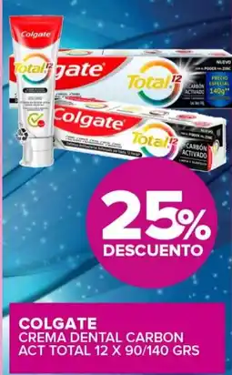 Carrefour Maxi Colgate crema dental carbon act total oferta