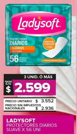 Carrefour Maxi Ladysoft protectores diarios suave oferta