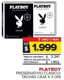 Carrefour Maxi Playboy preservativo clasico/ tachas caja oferta