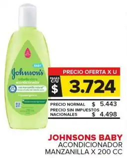 Carrefour Maxi Johnsons baby acondicionador manzanilla oferta