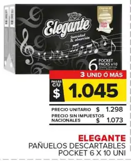 Carrefour Maxi Elegante pañuelos descartables pocket oferta