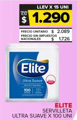 Carrefour Maxi Elite servilleta ultra suave oferta