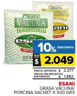 Carrefour Maxi Esani grasa vacuna/ porcina sachet oferta