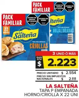 Carrefour Maxi La salteña tapa p empanada horno/criolla oferta